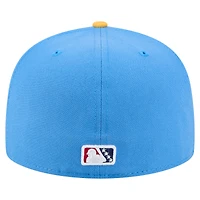 Men's New Era  Blue/Yellow Jersey Shore BlueClaws Authentic Collection 59FIFTY Fitted Hat