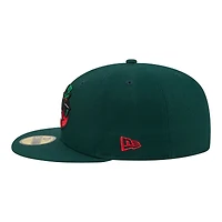 Men's New Era  Dark Green Jersey Shore BlueClaws Minor League Theme Nights 59FIFTY Fitted Hat