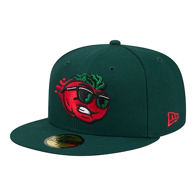 Casquette ajustée New Era 59FIFTY pour homme, vert foncé, Jersey Shore BlueClaws, soirées thématiques des ligues mineures