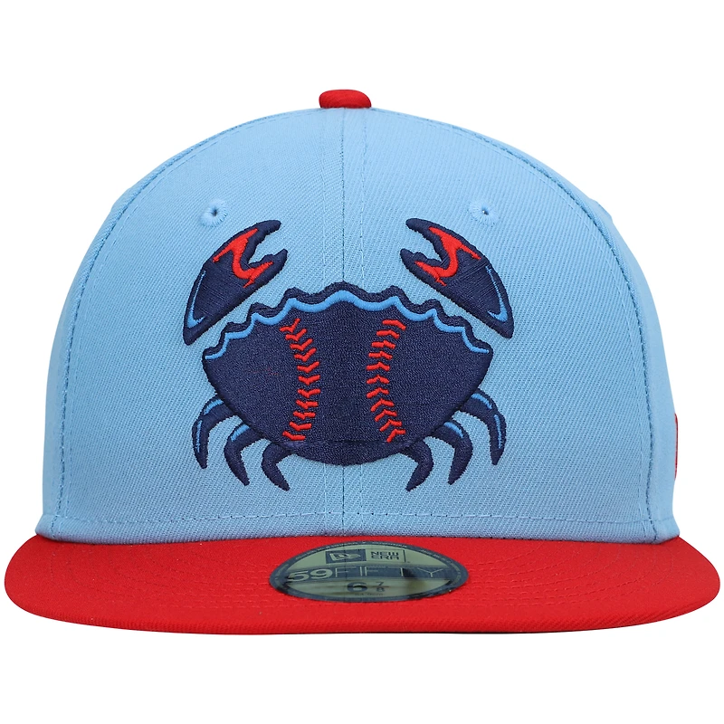 Men's New Era Royal Jersey Shore BlueClaws Authentic Collection Road 59FIFTY Fitted Hat