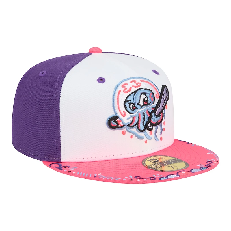 Men's New Era  White/Pink Jersey Shore BlueClaws 2026 Copa De La Diversion 59FIFTY Fitted Hat
