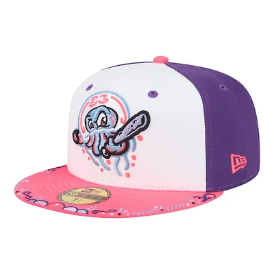 Men's New Era  White/Pink Jersey Shore BlueClaws 2026 Copa De La Diversion 59FIFTY Fitted Hat