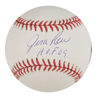 Balle de baseball autographiée par Jim Rice avec l'inscription « H.O.F. 09 »