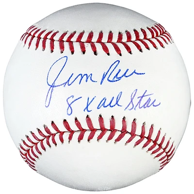 Balle de baseball autographiée par Jim Rice des Red Sox de Boston avec inscription All-Star 8x