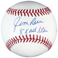 Balle de baseball autographiée par Jim Rice des Red Sox de Boston avec inscription All-Star 8x