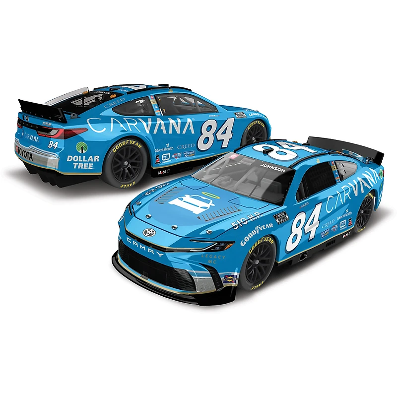 Action Racing Jimmie Johnson 2024 #84 Carvana 1:24 Couleur Chrome Moulé Sous Pression Toyota Camry XSE