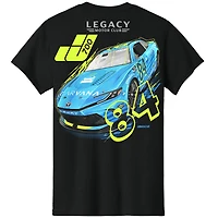 T-shirt noir pour homme avec motif voiture Jimmie Johnson Carvana