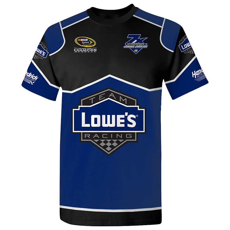 Men's Hendrick Motorsports Team Collection Blue Jimmie Johnson Lowe's Legend Uniform T-Shirt