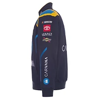 Men's JH Design Navy Jimmie Johnson 2026 Carvana Full-Snap Twill Racing Jacket