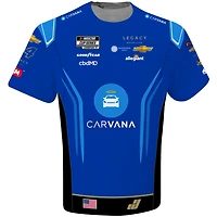T-shirt pour homme LEGACY Motor Club Team Collection Blue Jimmie Johnson Carvana sublimé