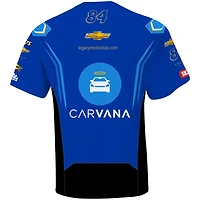 T-shirt pour homme LEGACY Motor Club Team Collection Blue Jimmie Johnson Carvana sublimé