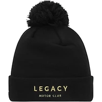 Bonnet en tricot à revers avec pompon Jimmie Johnson New Era pour homme, noir