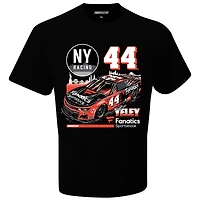 Men's Checkered Flag Sports  Black J.J. Yeley Fanatics Sportsbook Car T-Shirt