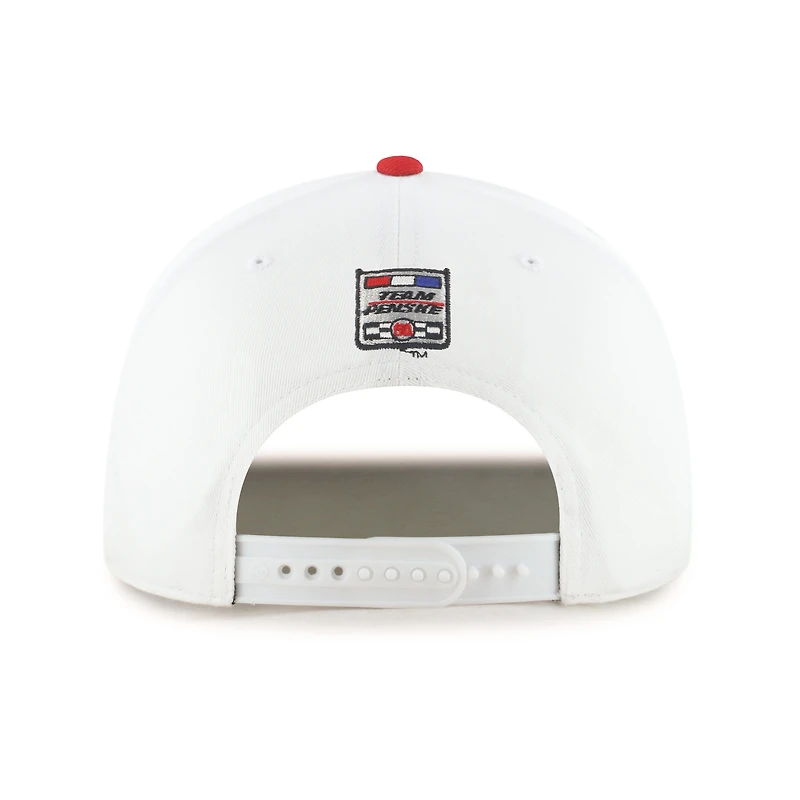 Men's '47 White/Gold Joey Logano Flame Hitch Adjustable Hat