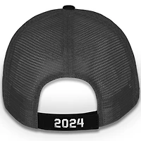 Men's Checkered Flag Sports Black Joey Logano 2024 NASCAR Cup Series Champion Trophy Adjustable Hat