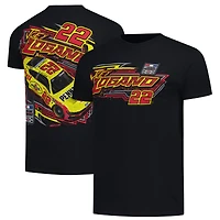 T-shirt homme classique noir Joey Logano Shell Pennzoil Flash