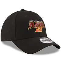 Casquette ajustable 9FORTY noire New Era Joey Logano pour homme, édition éliminatoire NASCAR Cup Series 2025