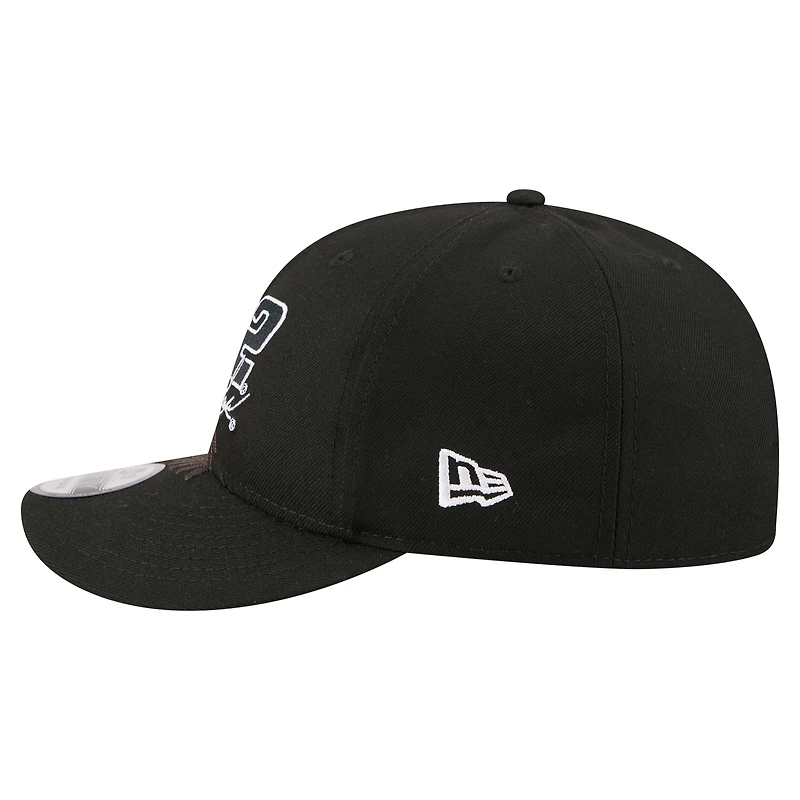 Men's New Era Black Joey Logano Patriotic Eagle & Flag A-Frame 9FIFTY Snapback Hat