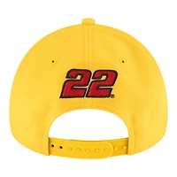 Men's New Era  Gold NASCAR Joey Logano Pennzoil 9FORTY A-Frame Adjustable Hat