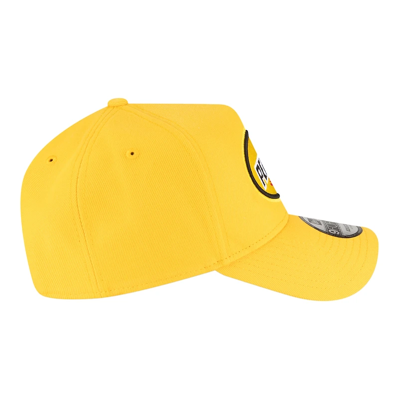 Men's New Era Gold NASCAR Joey Logano Pennzoil 9FORTY A-Frame Adjustable Hat