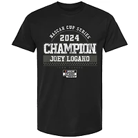 Men's Team Penske Black Joey Logano 2024 NASCAR Cup Series Champion Pit Road T-Shirt