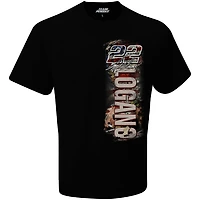 Men's Team Penske Black Joey Logano Patriotic Camo T-Shirt