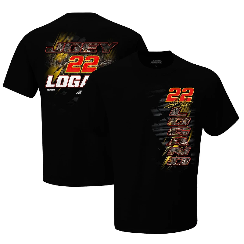 Men's Team Penske  Black Joey Logano Shell/Pennzoil Camo T-Shirt