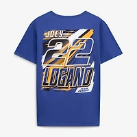 Men's Team Penske  Blue Joey Logano #22 Crewneck T-Shirt