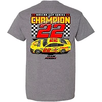 Men's Team Penske Gray Joey Logano 2024 NASCAR Cup Series Champion Car T-Shirt