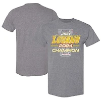 T-shirt gris pour homme de l'équipe Penske Joey Logano, champion la NASCAR Cup Series 2024, Finish Line