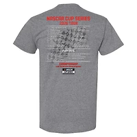Men's Team Penske  Heather Charcoal Joey Logano 2026 NASCAR Schedule T-Shirt
