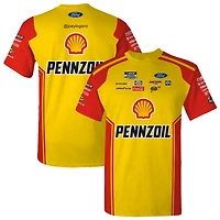 Men's Team Penske  Yellow Joey Logano Shell/Pennzoil Uniform T-Shirt