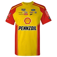 Men's Team Penske  Yellow Joey Logano Shell/Pennzoil Uniform T-Shirt