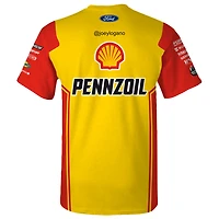 Men's Team Penske  Yellow Joey Logano Shell/Pennzoil Uniform T-Shirt