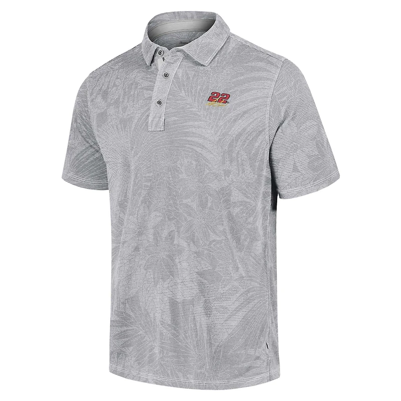 Men's Tommy Bahama Gray Joey Logano Santiago Paradise Polo