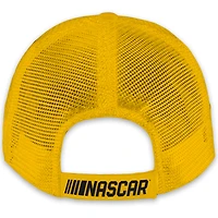 Unisex Checkered Flag Sports Yellow Joey Logano Shell-Pennzoil Adjustable Trucker Hat