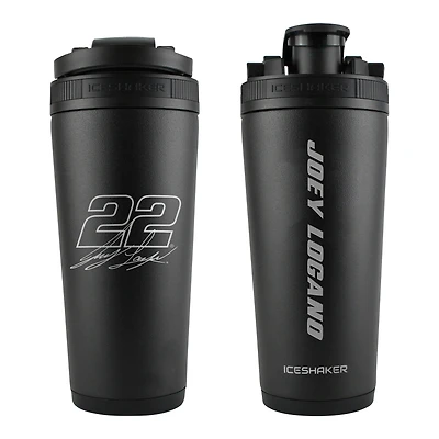 WinCraft Joey Logano 26oz. Bouteille de mélangeur de shaker à glace en acier inoxydable