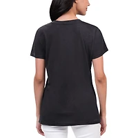 Women's G-III 4Her by Carl Banks Black Joey Logano Key Move V-Neck T-Shirt