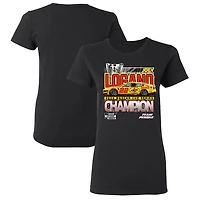 T-shirt noir de l'équipe Penske pour femmes, champion la NASCAR Cup Series 2024 Joey Logano