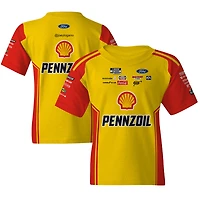 Youth Team Penske  Yellow Joey Logano Shell/Pennzoil Uniform T-Shirt