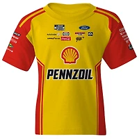 Youth Team Penske  Yellow Joey Logano Shell/Pennzoil Uniform T-Shirt