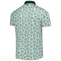 Men's Puma  White John Deere Classic Pique Flower Fields Polo