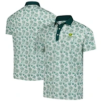 Men's Puma  White John Deere Classic Pique Flower Fields Polo