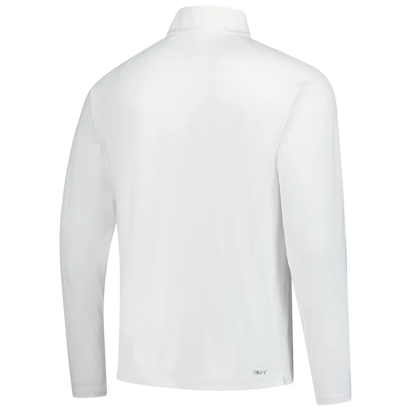 Pull à fermeture éclair quart de tour Puma John Deere Classic You-V blanc pour homme