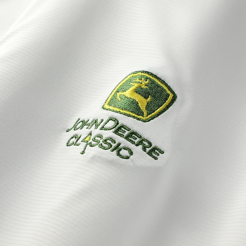 Pull à fermeture éclair quart de tour Puma John Deere Classic You-V blanc pour homme