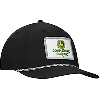 Men's Ahead Black John Deere Classic Alto Rope AeroSphere Adjustable Hat