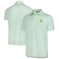 Men's FootJoy Light Green John Deere Classic Speckle Print Lisle Polo
