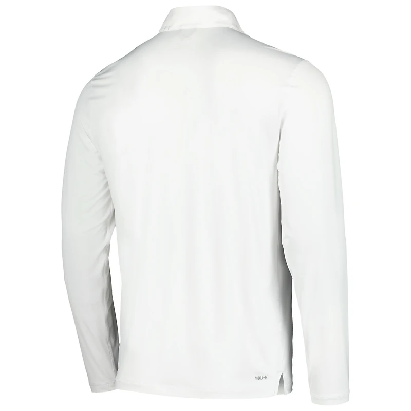 Haut à quart de zip Puma John Deere Classic YouV blanc pour hommes