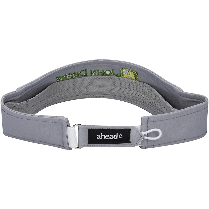Visière réglable unisexe Ahead gris John Deere Classic Cirrus