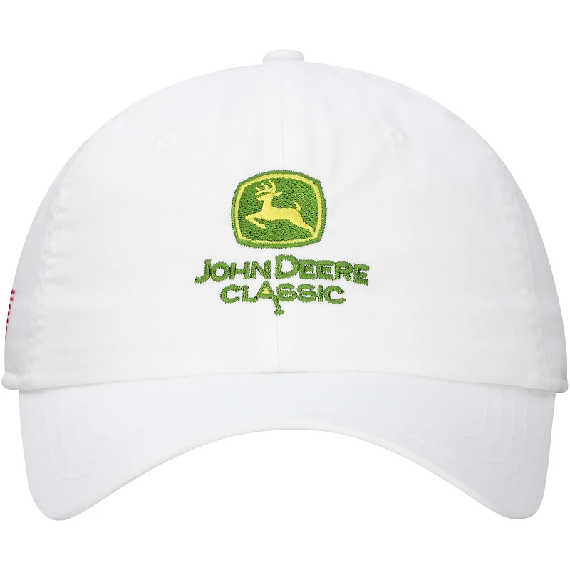 Unisex Ahead White John Deere Classic Shawmut Adjustable Hat